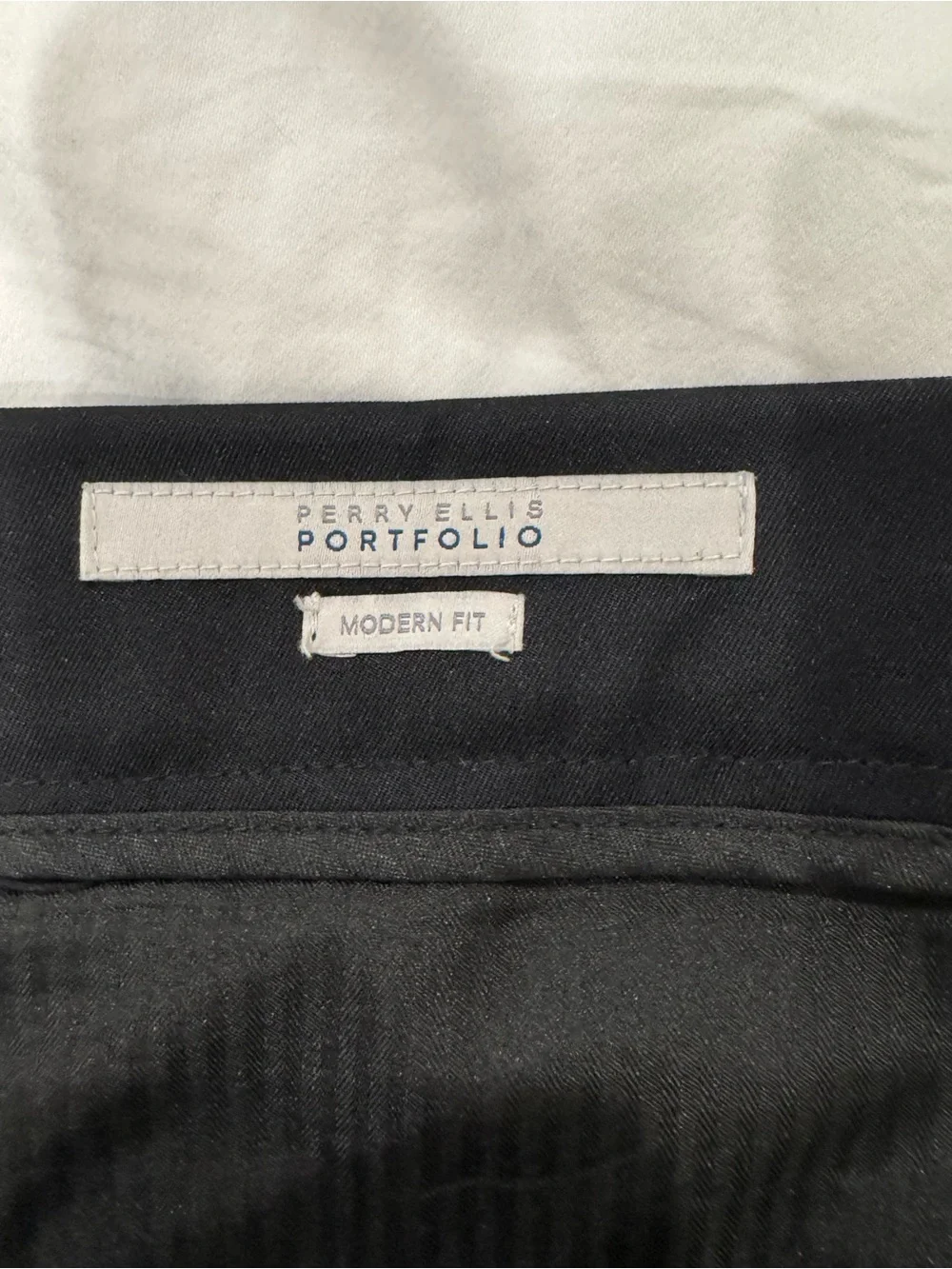 Perry Ellis Black Men’s Dress Pants - Classic Flat Front